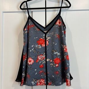 cinq a sept 100% Silk Strappy Tank Top Size XL  New With Tags